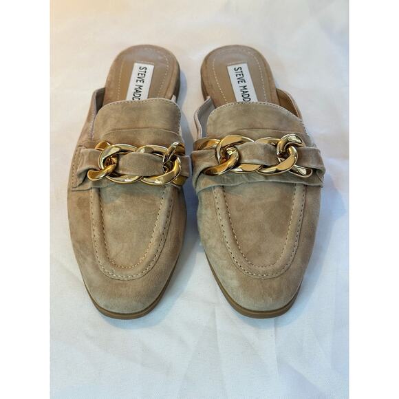 Steve Madden Cassady Tan Camel Mule Backless Loafer Shoes Size 5.5M NWOT - Picture 5 of 7